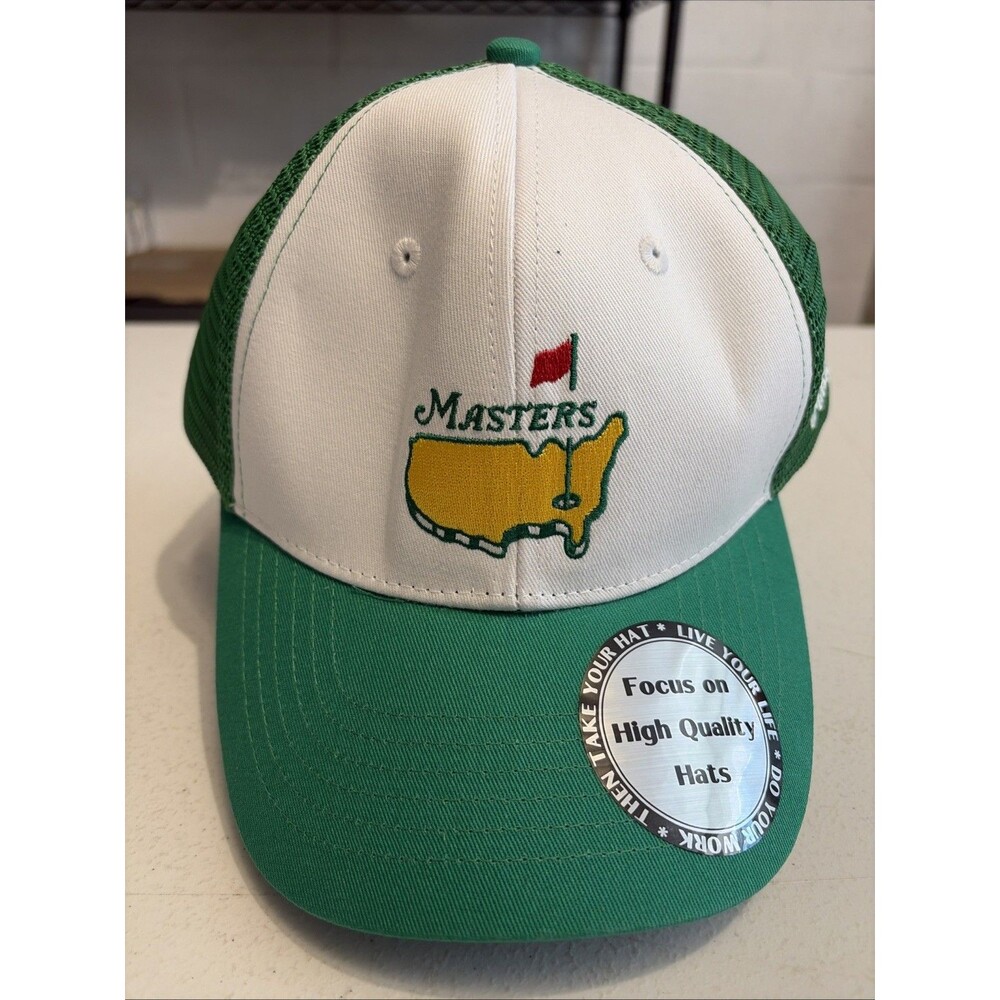 Augusta National Masters Trucker Hat Unisex Green Golf Snap-Back